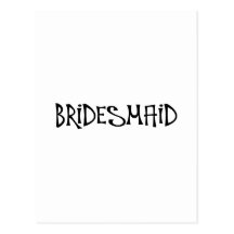 Bridesmaid (Funky) Post Cards