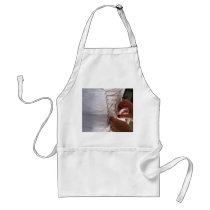 Bridesmaid hand lacing wedding dress photograph apron