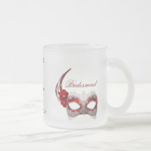 "Bridesmaid" - Masquerade Mask/Couple's Names Mugs