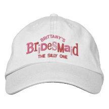 Bridesmaid Party Wedding Gift Embroidered Hats