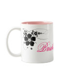 Bridesmaid pink black coffee mug
