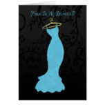 bridesmaid, please be my bridesmaid - tiffany blue cards