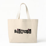 Bridesmaid (Sq Blk) Canvas Bags