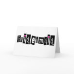Bridesmaid (Sq Blk)