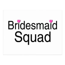 Bridesmaid Squad Post Cards