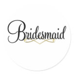 Bridesmaid stickers