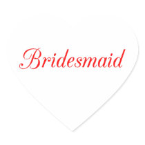 Bridesmaid Stickers