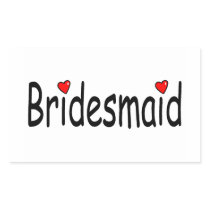 Bridesmaid Round Stickers