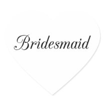 Bridesmaid Stickers