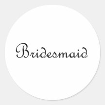 Bridesmaid Stickers