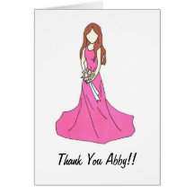 Bridesmaid Thank you Card 2