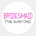 Bridesmaid The Gutsy One Sticker