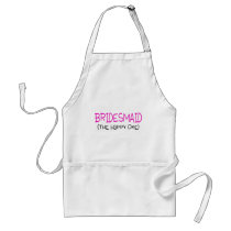Bridesmaid The Happy One Aprons