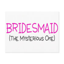 Bridesmaid The Mysterious One Postcards