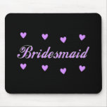 Bridesmaid Wedding Hearts Mouse Pad