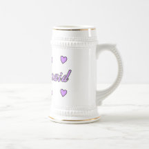 Bridesmaid Wedding Hearts Mug