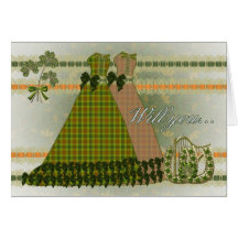 Bridesmaid, Will you be my Bridesmaid? Irish Theme Cards