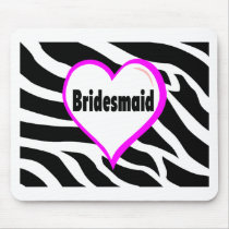 Bridesmaid (Zebra Stripes) Mouse Mat