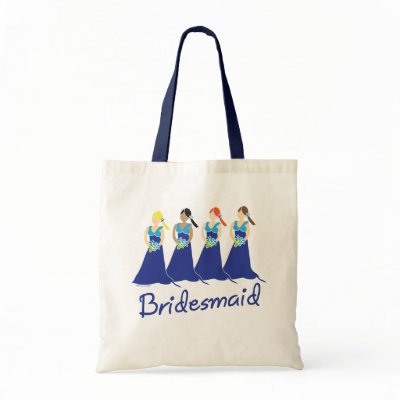 Bridesmaids Attendant Tote bag by lesrubaweddings