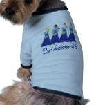 Bridesmaids in Blue Wedding Attendant Doggie T-shirt