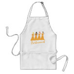 Bridesmaids in Peach Wedding Attendant Apron