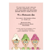 Bridesmaids Spa Invitation