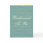Bridesmate Invitation or Thank-you card
