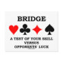 Bridge A Test Of Your Skill Versus Opponents' Luck Post Cards