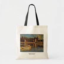 Bridge At Argenteuil By Claude Monet Tote Bag