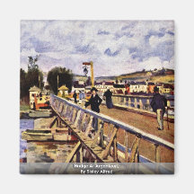 Bridge At Argenteuil,  By Sisley Alfred Magnets
