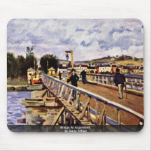 Bridge At Argenteuil,  By Sisley Alfred Mousepad