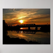 Bridge at Sunset print