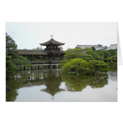 Bridge, Heian Jingu Temple Garden, Kyoto Japan Card by marimacc