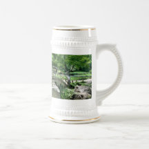 Bridge in the Garden Coffee Mugs