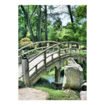 Bridge in the Garden Custom Invites