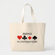 Bridge Is A Bayesian Game Canvas Bag
