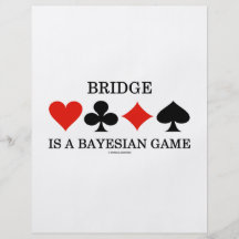 Bridge Is A Bayesian Game Flyer Design