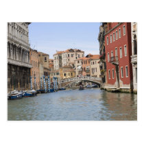 Bridge over a canal, Grand Canal, Venice, Italy postcards