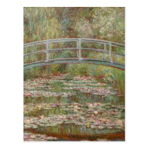 Bridge Over a Pond of Water Lilies, Claude Monet Postcard