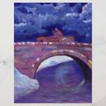 BRIDGE OVER STREAM IN WINTER FLYERS