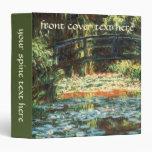 Bridge Over The Water Lily Pond by Claude Monet Vinyl Binders