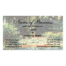 Bridge Over The Water Lily Pond by Claude Monet Business Card Template