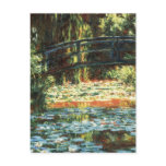 Bridge Over The Water Lily Pond by Claude Monet Postcard