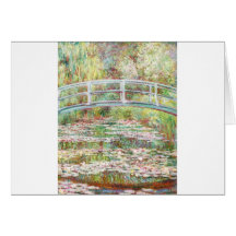 Bridge Over Water Lilies Pond - Claude Monet Card