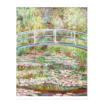 Bridge Over Water Lilies Pond - Claude Monet Postcards