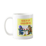 bridge poker card player game design coffee mug