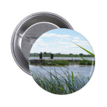 Bridge Ruin Pinback Buttons