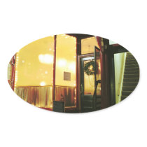 Bridge Street Café – Magic in the Night Oval Sticker