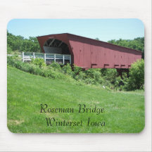 Bridges of Madison County Winterset, Iowa Mouse Pads