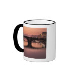 Bridges over the Arno River at sunset, 2 Mug
